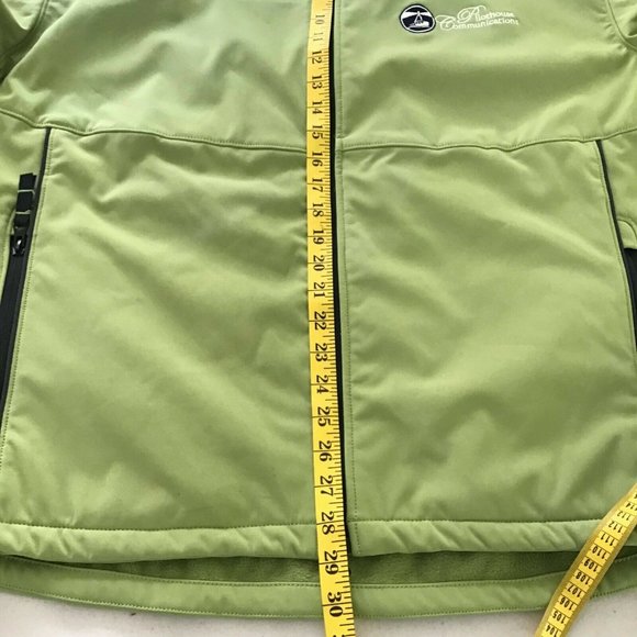 Clique Men's Olive Yacht Logo Zipped Pockets Full Zip Bomber Jacket Size L - Picture 8 of 10